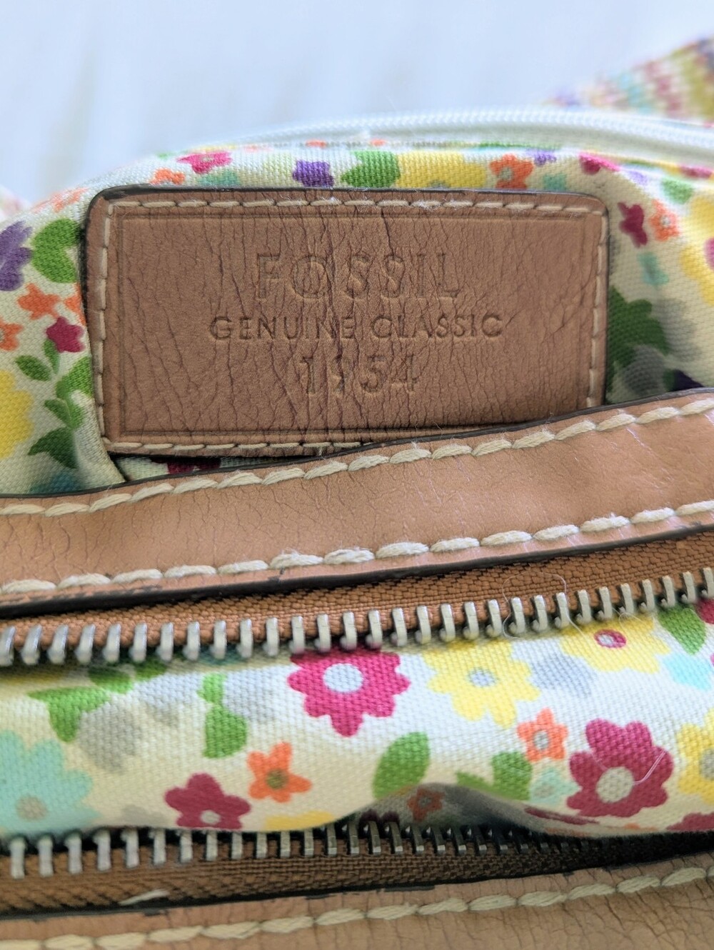Woven Multi-Color Stripe Shoulder Bag with Tan Trim - Picture 8 of 8